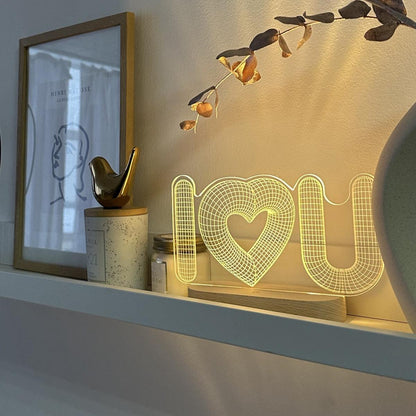 I Love You Night Light