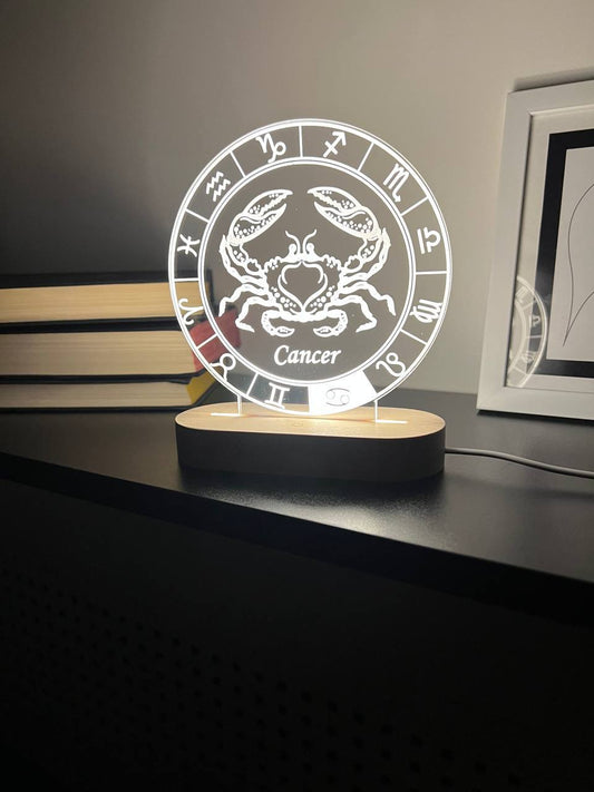 Cancer Zodiac Sign Night Light