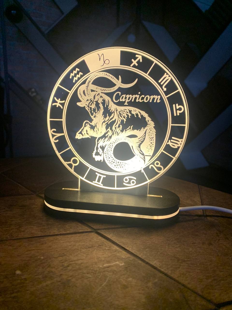 Capricorn Zodiac Sign Night Light